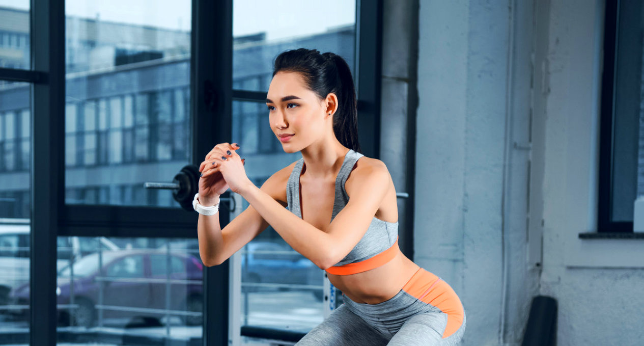 Woman exercising during a physical therapy session